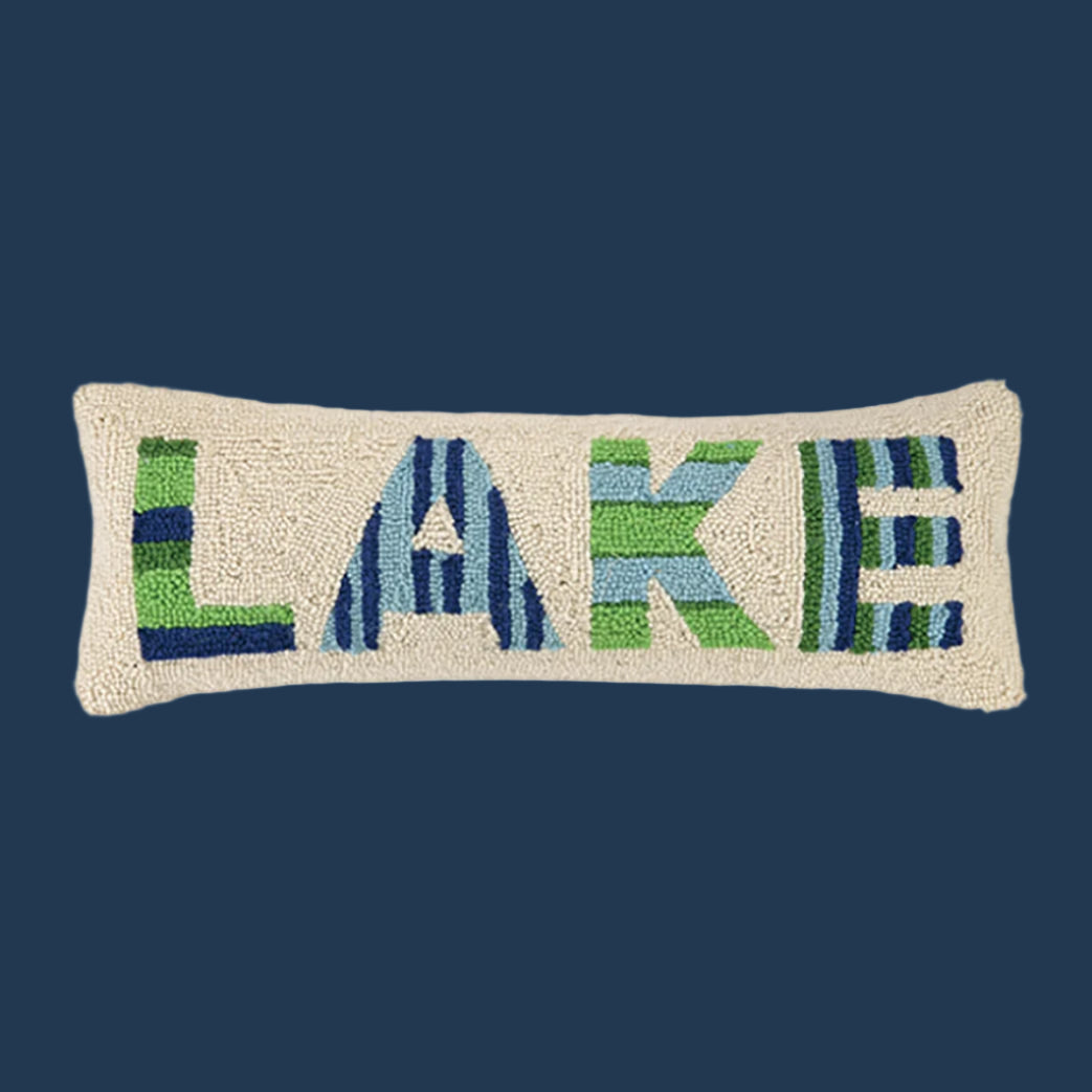 Lake Hooked Pillow