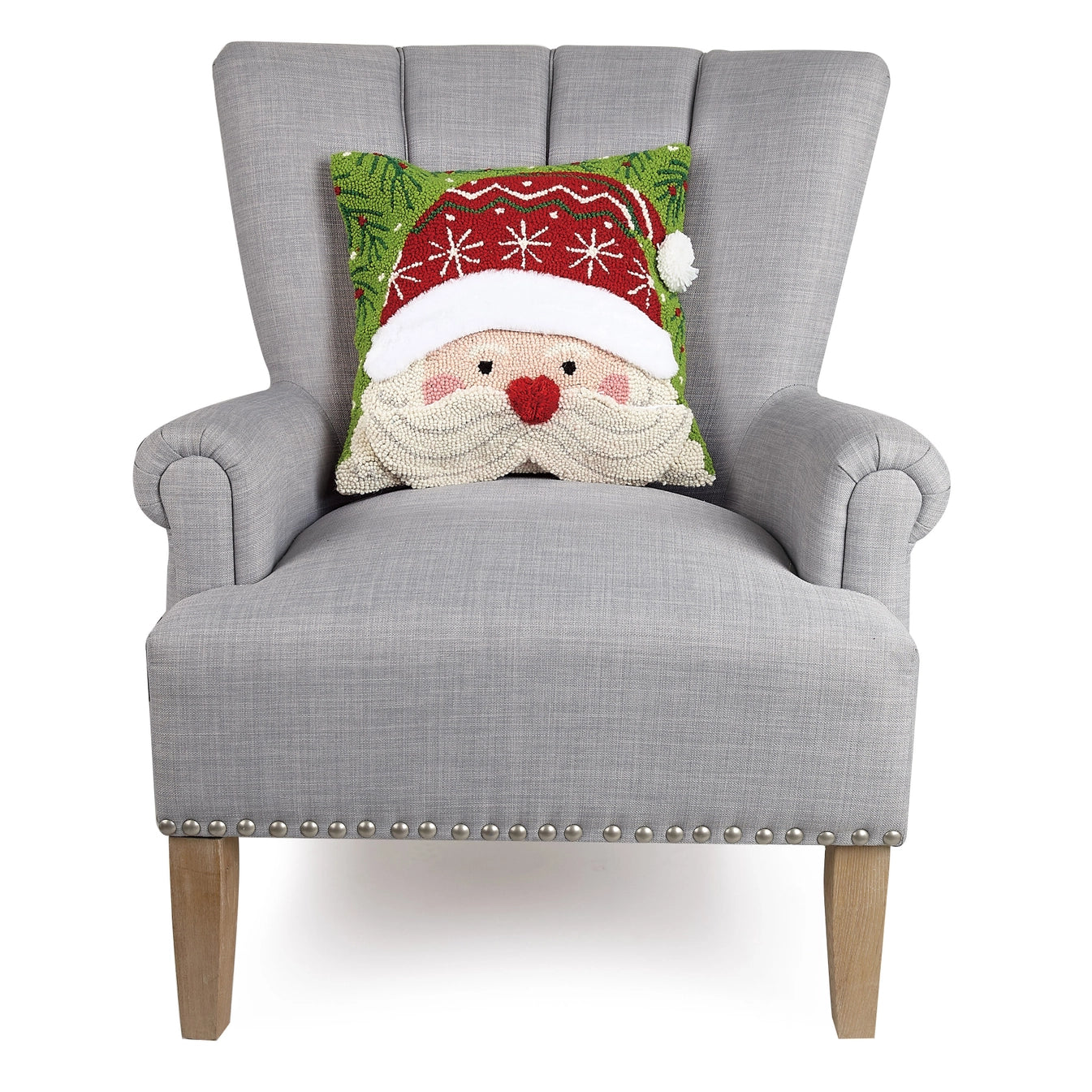 Santa Hook Pillow with 3D Details