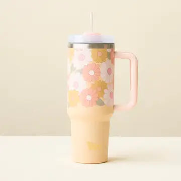 Take Me Everywhere Tumbler-Daisy Craze Peach 40 oz