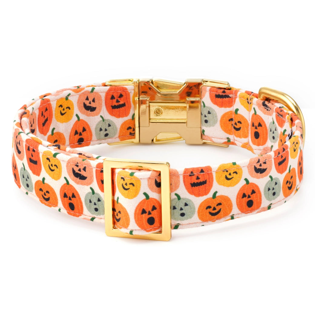 Jack-O'-Lanterns Halloween Dog Collar