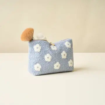 Teddy Pouch-Flower Blue