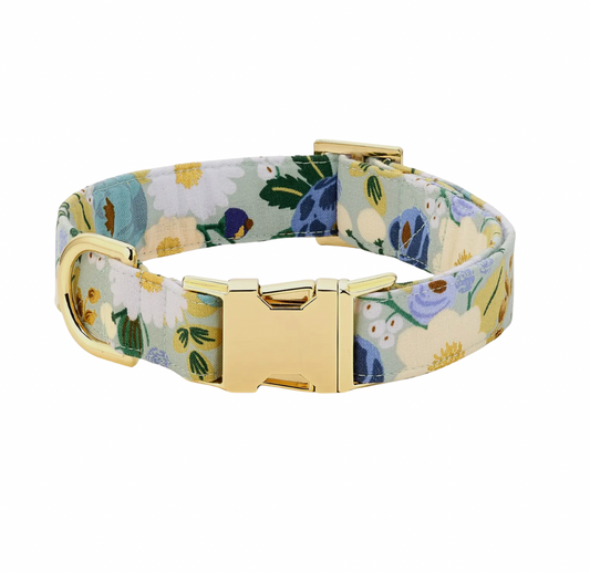 Vintage Blossom Spring Dog Collar