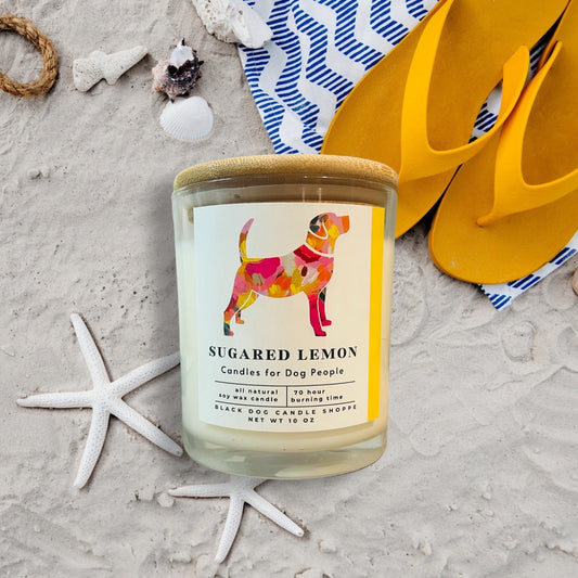 Sugared Lemon Modern Dog Candle