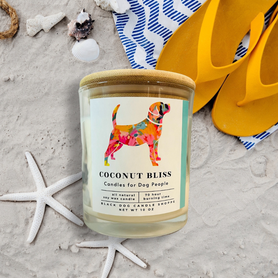 Coconut Bliss Modern Dog Candle