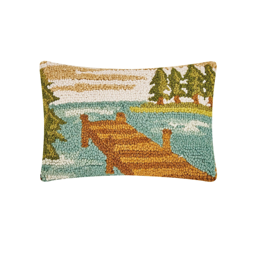 Lake Dock Hook Pillow