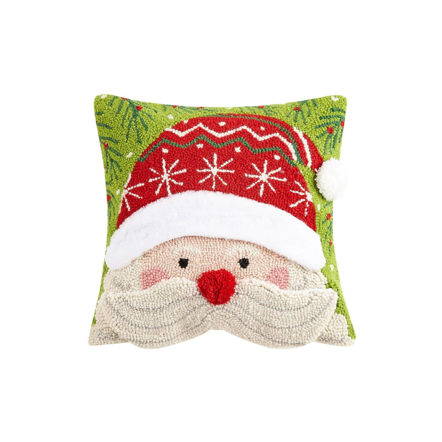 Santa Hook Pillow with 3D Details