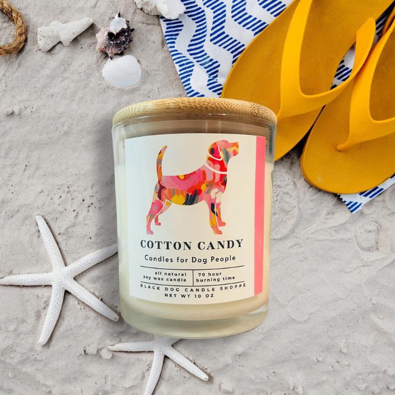 Cotton Candy Modern Dog Candle