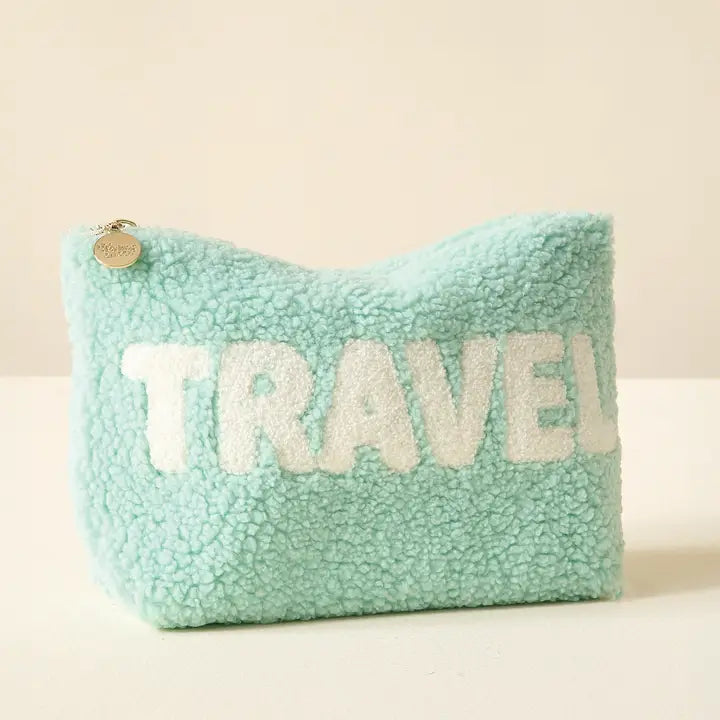 Aqua Teddy Pouch - Travel