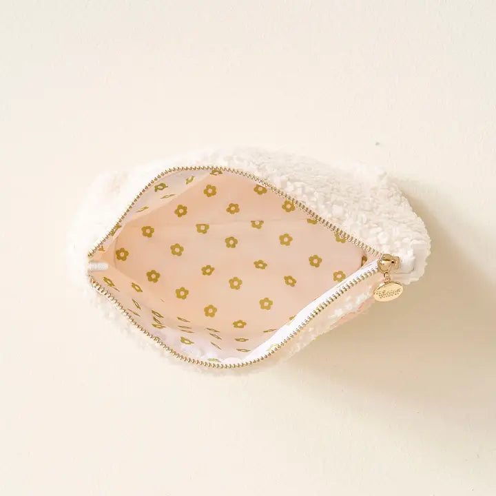 Cream Teddy Pouch - Vacay