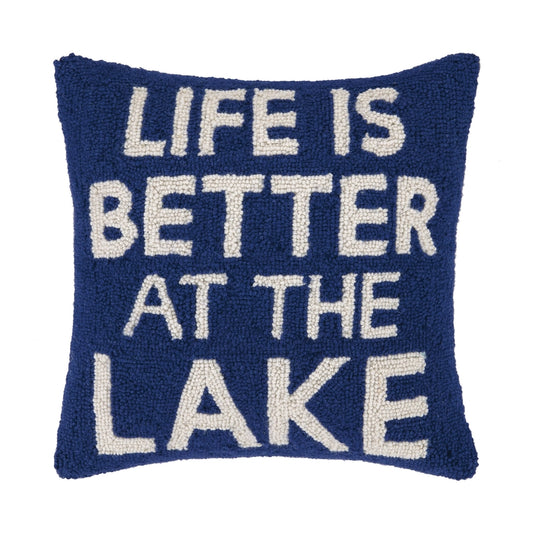 Life is Better at the Lake Hook Pillow